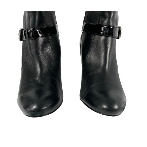 Ralph Lauren Lauren Women's Leather Saida Boot Black - Picture 4 of 10